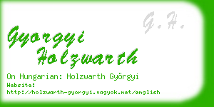 gyorgyi holzwarth business card